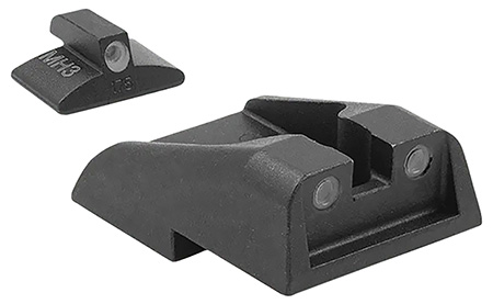 [840103137131] Meprolight USA 195933101 Tru-Dot  Green Tritium White Outline Front Sight-Green Tritium White Outline Rear Sight IWI Jericho 941/Baby Eagle