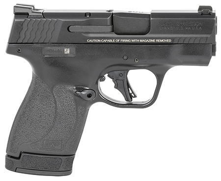 [022188885132] Smith  &  Wesson 13250 M & P Shield Plus Micro-Compact 9mm Luger 10+1/13+1, 3.10" Black Stainless Steel Barrel, Matte Black Armonite Serrated Slide, Matte Black Polymer Frame, No Thumb Safety