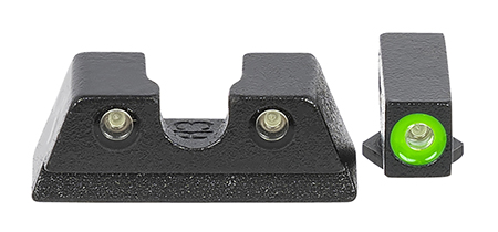 [810013521276] Meprolight USA 402203111 Hyper-Bright  Green Tritium Green Outline Front Sight-Green Tritium Black Outline Rear Sight Glock 42/43