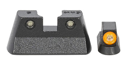 [810013521382] Meprolight USA 477773131 Hyper-Bright  Green Tritium Orange Outline Front Sight-Green Tritium Black Outline Rear Sight CZ 75/82/83/85