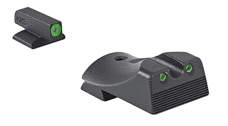 [810013522259] Meprolight USA 412183111 Hyper-Bright  Green Tritium Green Outline Front Sight-Green Tritium Black Outline Rear Sight Kimber 1911 Slant