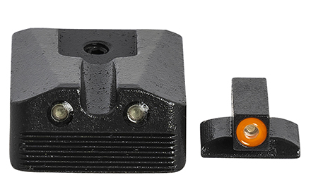 [810013522327] Meprolight USA 412213131 Hyper-Bright  Green Tritium Orange Outline Front Sight-Green Tritium Black Outline Rear Sight Kimber 1911 WEDGE