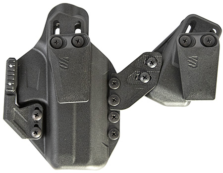 [604544673722] Blackhawk 416176BK Stache Premium Kit IWB Size 76 Black Polymer Belt Clip Compatible w/Glock 48 Ambidextrous