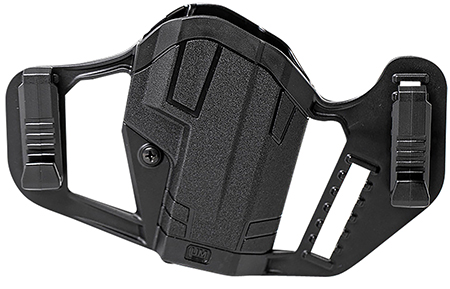 [604544640052] Uncle Mike's 79130 Apparition  IWB/OWB Black Polymer Belt Clip Compatible w/Glock 43/43X Ambidextrous