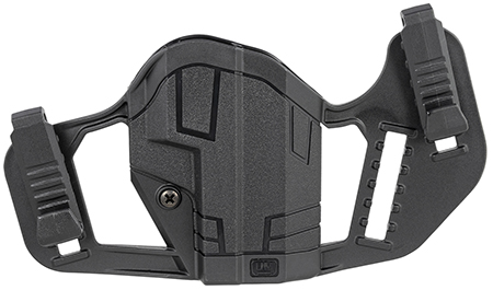 [604544671223] Uncle Mike's 79077 Apparition  IWB/OWB Belt Clip Mount Compatible w/Glock 43/43X/Springfield Hellcat Black Polymer Ambidextrous