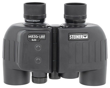 [840229102211] Steiner 2680 M830r Laser Rangefinder 8x 30mm Mil Radian Ranging Reticle, Floating Prism Auto Focus, Black Makrolon w/Rubber Armor