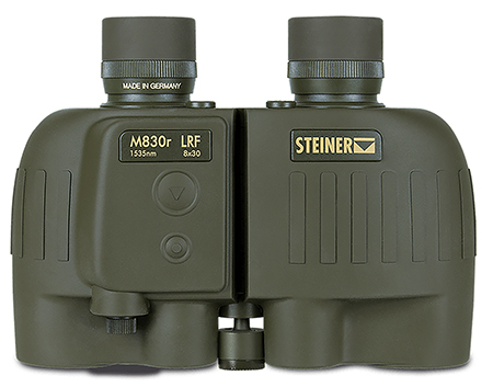 [840229102228] Steiner 2681 M830r LRF 1535nm 8x30mm Floating Prism, Sports-Auto Focus, OD Green Makrolon w/Rubber Armor Features Tripod Mount