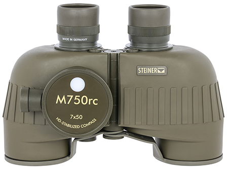 [840229105861] Steiner 2690 M750rc Reticle  &  Compass 7x50mm Range Finding Reticle Floating Prism, Sports-Auto Focus, OD Green Makrolon w/Rubber Armor Features Compass