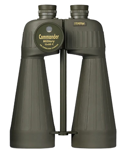 [840229102280] Steiner 2693 M1580 Reticle  &  Compass 15x80mm Range Finding Reticle Floating Prism Sports-Auto Focus, OD Green Makrolon w/Rubber Armor Features Compass