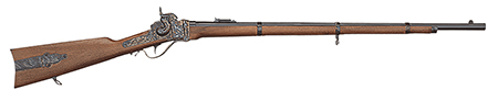 [839665005316] Taylors  &  Company 210122 1859 Sharps Infantry Pedersoli 54 Cal Percussion 30" Blued Round Barrel, Color Case Hardened Steel Receiver, Fixed Walnut Stock, Musket Cap Ignition, Right Hand