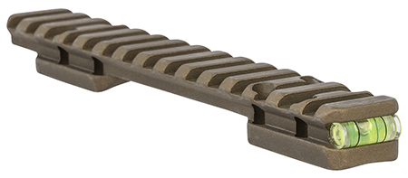 [810301023147] Talley P0MHC735ACI Picatinny Rail w/Anti-Cant Indicator Burnt Bronze Fits X-Bolt Short Action 20 MOA