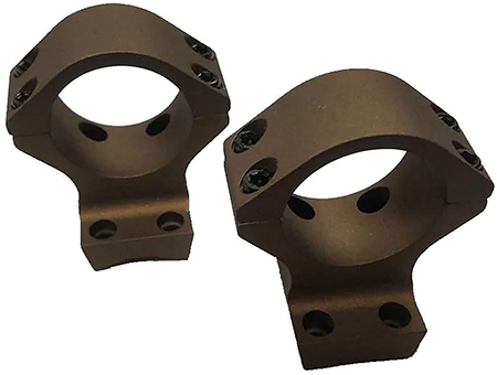 [810301022300] Talley HC950735 Scope Mount/Ring Combo  Burnt Bronze Aluminum 1" Tube X-Bolt High Rings Short/Long Action 0 MOA