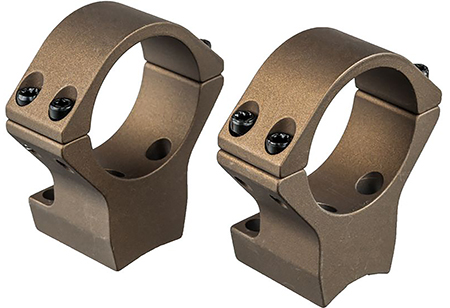[810301022331] Talley HC750735 Scope Mount/Ring Combo  Burnt Bronze Aluminum 30mm Tube X-Bolt High Rings Short/Long Action 0 MOA