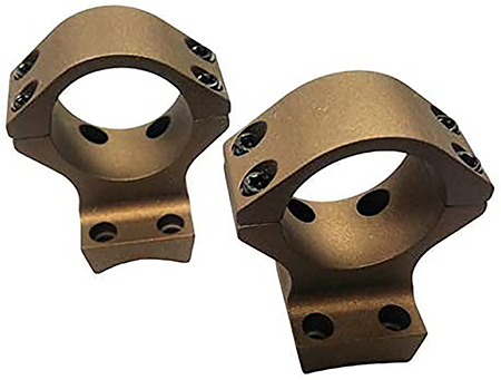 [810301023093] Talley HC840735 Scope Mount/Ring Combo  Burnt Bronze Aluminum 34mm Tube X-Bolt Medium Rings 0 MOA