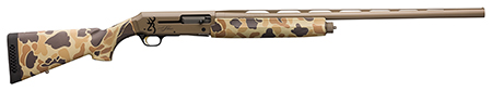 [023614849285] Browning 011430205 Silver Field 12 Gauge 3.5" 4+1 26" Barrel, Flat Dark Earth Cerakote Metal Finish, Vintage Tan Camo Synthetic Stock