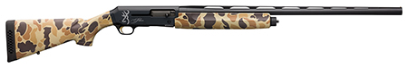 [023614849308] Browning 011431205 Silver Field 12 Gauge 26" 3.5" 4+1, Alloy Receiver With Black/Charcoal Bi-Tone Finish, Vintage Tan Camo Synthetic Stock With Textured Gripping Surface