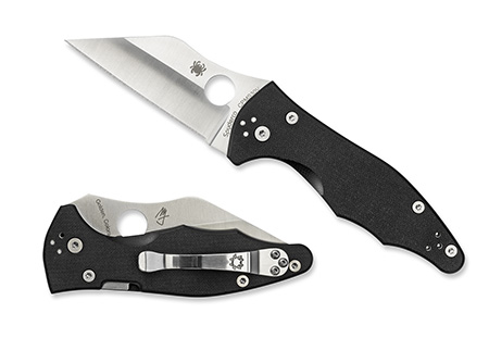 [716104007226] Spyderco C85GP2 Yojimbo 2  3.20" Folding Wharncliffe Plain Satin CPM S30V SS Blade/ Black Textured G10 Handle Includes Pocket Clip