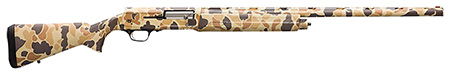 [023614997528] Browning 0119082005 A5  12 Gauge 26" Barrel 3.5" 4+1 Full Coverage Vintage Tan Camo, Textured Synthetic Stock With Close Radius Pistol Grip