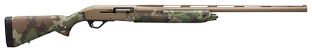 [048702022692] Winchester Repeating Arms 511290291 SX4 Hybrid Hunter 12 Gauge 26" 4+1 3.5" Flat Dark Earth Cerakote Rec/Barrel Woodland Camo Stock Right Hand (Full Size) Includes 3 Invector-Plus Chokes