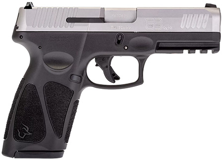 [725327625704] Taurus 1G3B949 G3  Full Size Frame 9mm Luger 15+1/17+1 4" Matte Stainless Steel Barrel, Matte Serrated Stainless Steel Slide, Black Polymer Frame w/Picatinny Rail, Black Polymer Grip, Right Hand