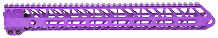 [816397023627] Timber Creek Outdoors ME15HGPPA Enforcer 15 Inch Hand Guard M-LOK  Purple Anodized
