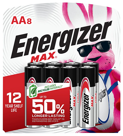 [039800107978] Energizer E91MP8 AA Max Silver 1.5V Alkaline, Qty (8) Single Pack