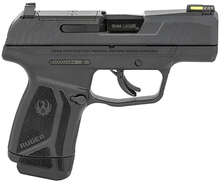 [736676035007] Ruger 3500 Max-9 Optic Ready 9mm Luger 3.20" Barrel 10+1 Or 12+1, High Performance Glass-Filled Nylon Grip Frame, Optic Cut Through-Hardened Alloy Steel Slide, Manual Safety