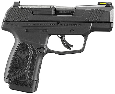 [736676035038] Ruger 3503 Max-9 Optic Ready 9mm Luger 3.20" Barrel 10+1 Or 12+1, High Performance Glass-Filled Nylon Grip Frame, Optic Cut Through-Hardened Steel Slide, Polymer Grip  &  No Manual Safety