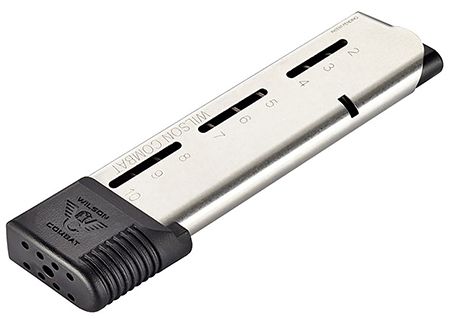 [811826022752] Wilson Combat 50045FS10 1911  10rd Extended Floorplate 45 ACP Fits Wilson Combat 1911 Elite Tactical Stainless Steel