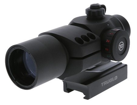 [788130019184] TruGlo TG-TG8230RB Triton  Black Anodized 1x 30mm 3 MOA Illuminated Tri-Color Center Dot Reticle