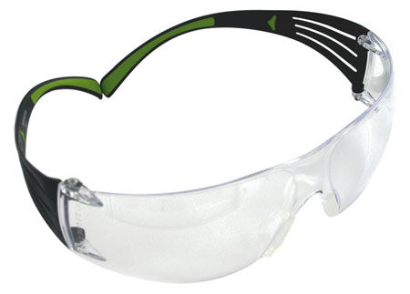 [051141994987] Peltor SF400PC8 Sport SecureFit 400 Adult Wraparound Clear Lens Polycarbonate Black Frame