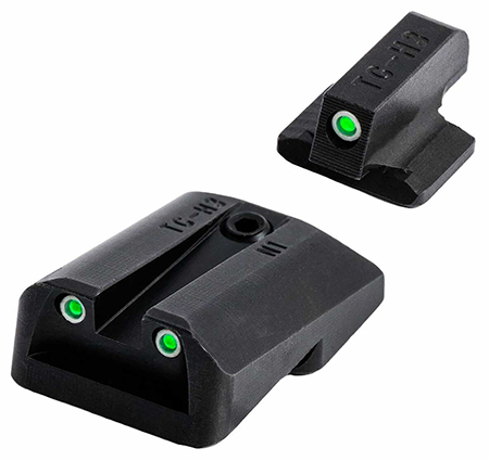 [788130023983] TruGlo TGTG231F3W Tritium Pro  Black | Green Tritium White Outline Front Sight Green Tritium Rear Sight