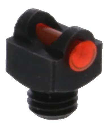 [788130020494] TruGlo TGTG954AR StarBrite Deluxe Bead  Black | Red Fiber Optic Front Sight 6-48" Threads