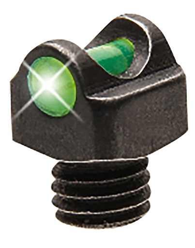 [788130202050] TruGlo TGTG954EG StarBrite Deluxe Bead  Black | Green Fiber Optic Front Sight 3mm Threads