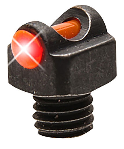 [788130102138] TruGlo TGTG954BR StarBrite Deluxe Bead  Black | Red Fiber Optic Front Sight 3-56" Threads