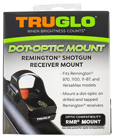 [788130029374] TruGlo TGTG8955R2 Shotgun Receiver Mount  Black Remington Trijicon RMR