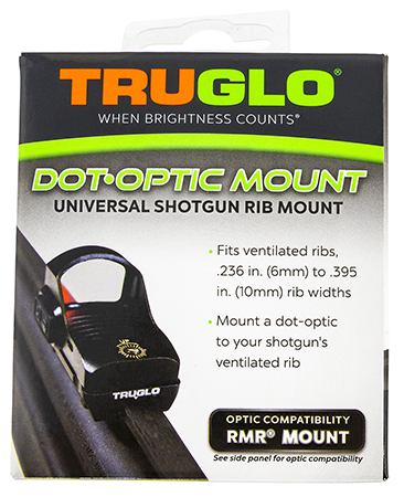 [788130029350] TruGlo TGTG8954U2 Universal Shotgun Rib Mounts  Black Trijicon RMR