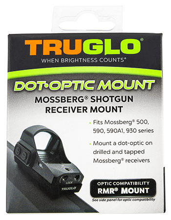 [788130030523] TruGlo TGTG8955M2 Shotgun Receiver Mount  Black Mossberg Trijicon RMR