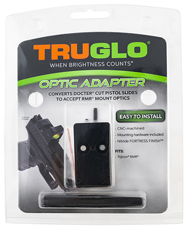 [788130031902] TruGlo TG-TG8952C Red Dot Sight Adapter RMR Mount Aluminum Nitride Fortress Trijicon