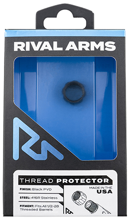 [788130026670] Rival Arms RARA300001A Thread Protector  9mm Luger Black PVD 416R Stainless Steel 1/2"-28 tpi