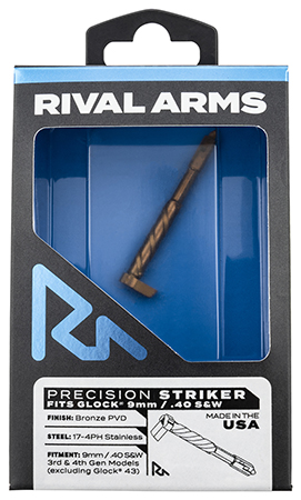 [788130026724] Rival Arms RARA40G001C Precision Striker  9mm/40 S&W Glock Gen3-4 Bronze 17-4 Stainless Steel
