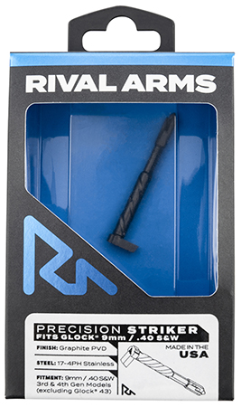 [788130026717] Rival Arms RARA40G001B Precision Striker  9mm/40 S&W Glock Gen3-4 Graphite 17-4 Stainless Steel