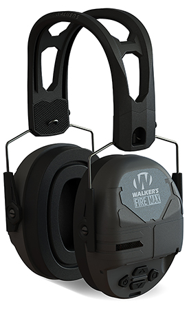 [888151030707] Walker's GWPDFM Firemax Digital Muff Over the Head Polymer Black Ear Cups with Black Tacti-Grip Headband
