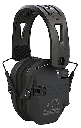 [888151029862] Walker's GWPRSEMRH RAZR Razor Tacti-Grip 23 dB Over the Head Black Polymer