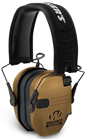 [888151031339] Walker's GWPRSEMBB Razor Slim Electronic Muff 23 dB Over the Head Battle Brown/Black Polymer
