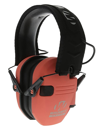 [888151028841] Walker's GWPRSEMCOR Razor Slim Electronic Muff 23 dB Over the Head Coral/Black Polymer