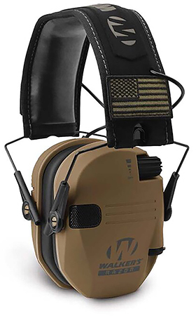 [888151031353] Walker's GWPRSEMPATBB Razor Patriot Polymer 23 dB Over the Head Battle Brown/Black Adult