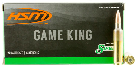 [837306002960] HSM 65X2843N Game King  6.5x284 Norma 140 gr Sierra GameKing Spitzer Boat Tail 20 Per Box/ 20 Case