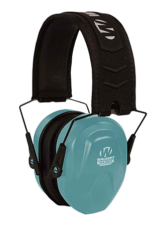 [888151028285] Walker's GWPCRPASTL Razor Compact Passive Muff 24 dB Over the Head Teal/Black Polymer Fits Youth/Women