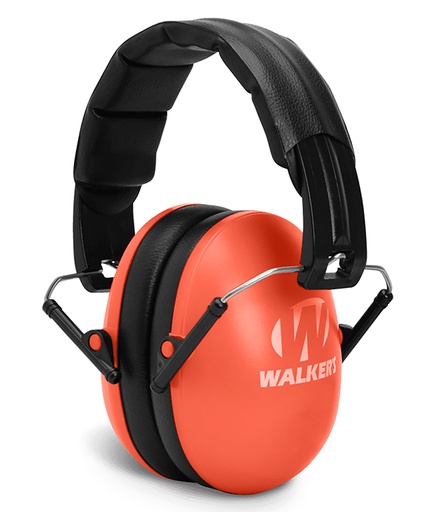 [888151029534] Walker's GWPYWFM2COR Folding Muff  23 dB Over the Head Coral/Black Polymer Fits Youth/Women